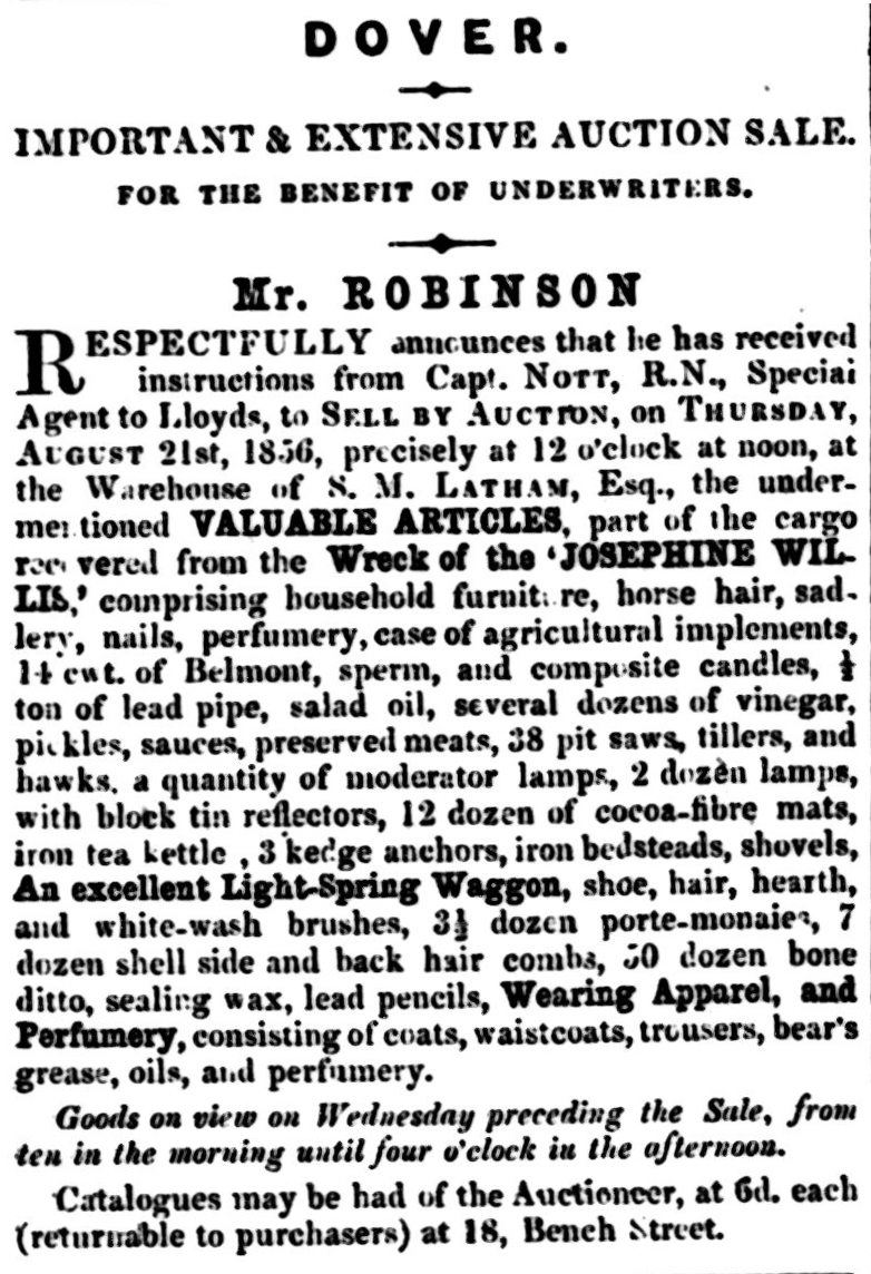 Auction 21 August 1856